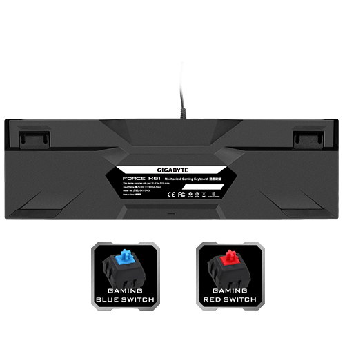 BÀN PHÍM CƠ GIGABYTE FORCE K81 (RED SWITCH) NEW BH 24TH