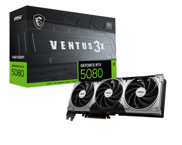 VGA MSI RTX 5080 VENTUS 16G 3X OC