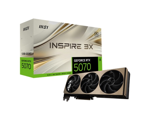 VGA MSI RTX 5070 12GB INSPIRE 3X OC
