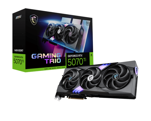 VGA MSI RTX 5070 Ti 16GB GAMING TRIO OC PLUS