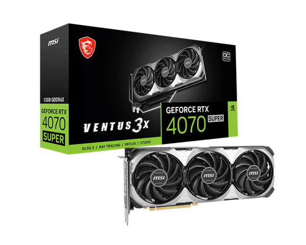 VGA MSI RTX 4070 SUPER 12G VENTUS 3X OC GDDR6X