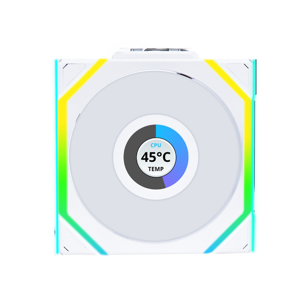 FAN Lian Li UNI Fan SL Wireless LCD 120 Triple White ( Bộ 3 fan )