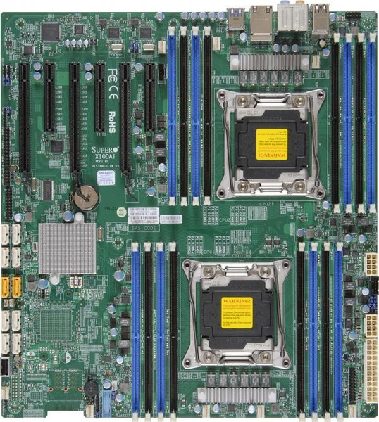 Main Supermicro X10DAi (Intel C612, LGA 2011-3, E-ATX, 16 Khe Cắm Ram DDR4)