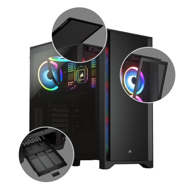 Case Corsair 4000D TG Black (CC-9011198-WW)