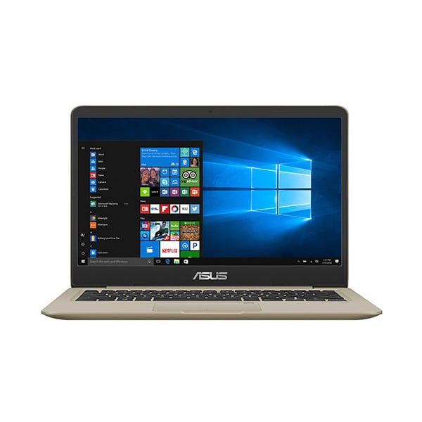 LAPTOP ASUS A411UA-BV834T (I3-7020U/14.0''HD/4GB DDR4/1TB-5400/UHD 620/WIN10/3-CELL 42WHRS/1.43KG) GOLD PLASTIC NEW BH 24T
