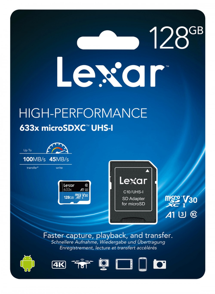 THẺ NHỚ MICROSD SDXC LEXAR 128GB 100MB/s