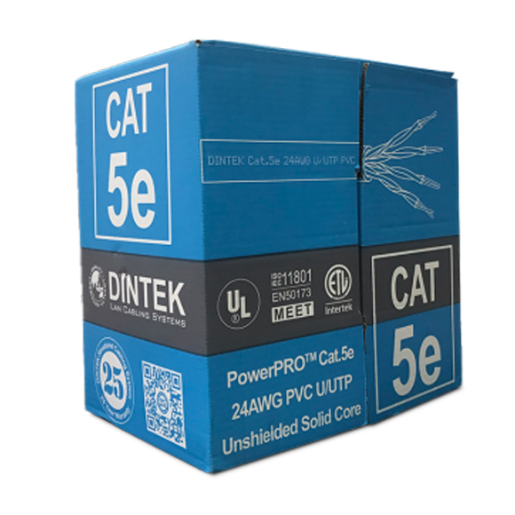 DÂY MẠNG LẺ DINTEK CAT5E UTP - LOẠI TỐT