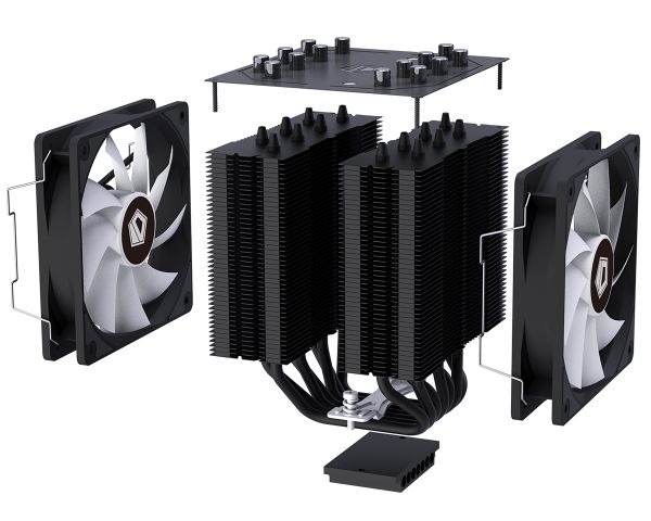 TẢN NHIỆT CPU ID-COOLING SE-207 BLACK ( 7 ống đồng, dual Fan hight performance )