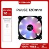 FAN CASE AEROCOOL PULSE 120mm, Fan 9 Cánh Siêu êm,Chống rung, LED RGB ( Addressable RGB, RGB SYNC With motherboard/ RGB Water Cooler PWM )