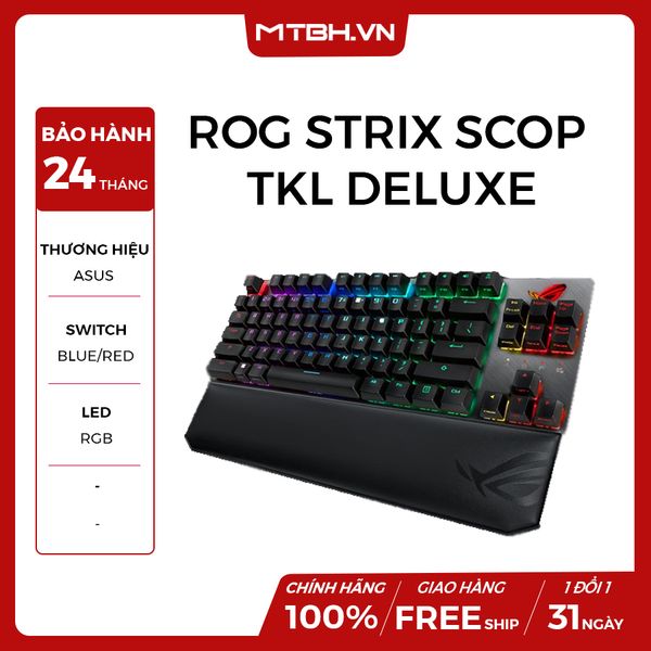 BÀN PHÍM CƠ ASUS ROG STRIX SCOP TKL DELUXE NEW