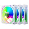 FAN CASE F3 PRO ARGB WHITE - KIT 3 CÁI | LED VÔ CỰC | SYNC MAIN