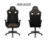 GHẾ AEROCOOL GAMING CHAIR EARL Iron Black / Race-Cushion-V1