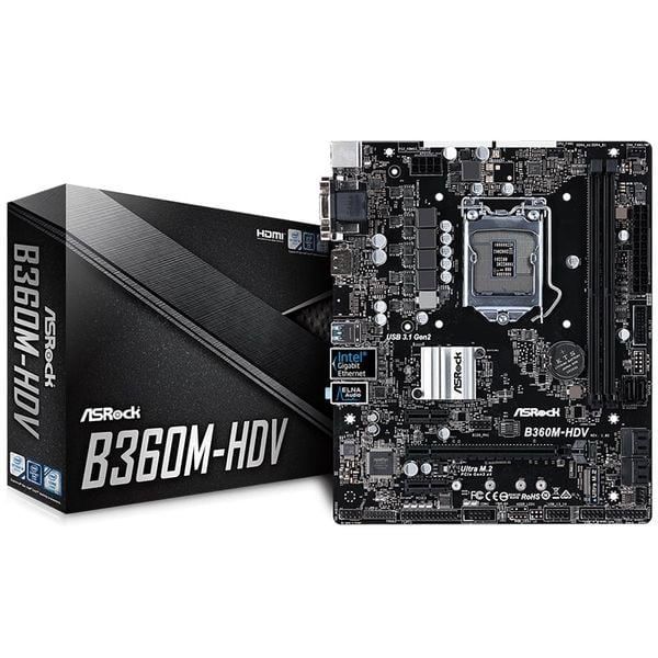 MAIN ASROCK B360M-HDV NEW