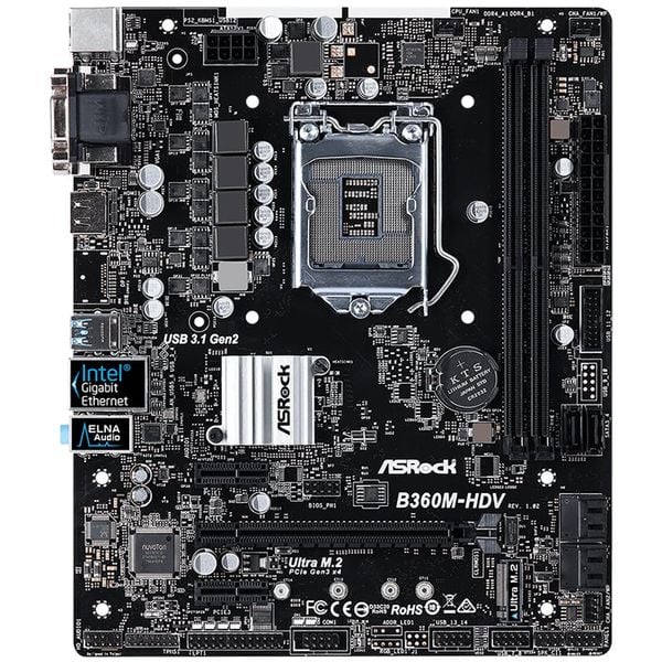 MAIN ASROCK B360M-HDV NEW