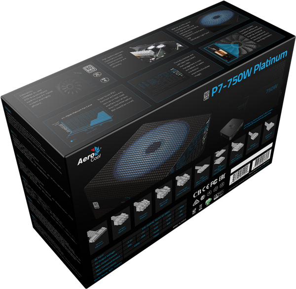 PSU AEROCOOL P7-750W Platinum RGB full moduler (Project7) ( Bảo hành 10 năm )