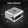 PSU Corsair 750w RM750 White - 80 Plus Gold - Full Modular