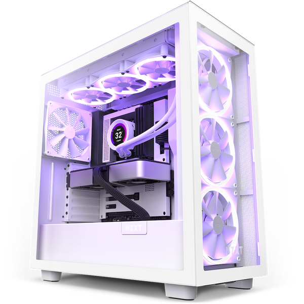 CASE NZXT H7 ELITE MID TOWER RGB WHITE