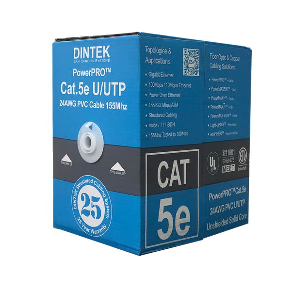 DÂY MẠNG LẺ DINTEK CAT5E UTP - LOẠI TỐT