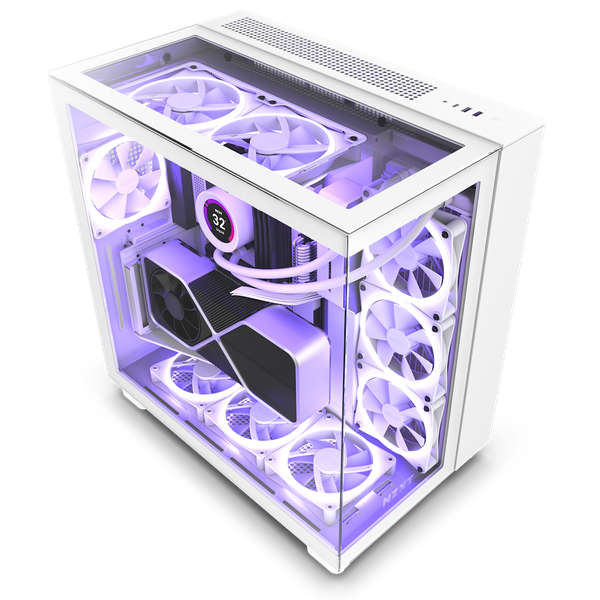 CASE NZXT H9 ELITE MID TOWER WHITE