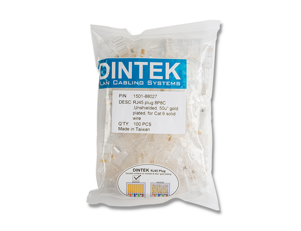 ĐẦU RJ45 DINTEK CAT6 (BỊCH 100C)