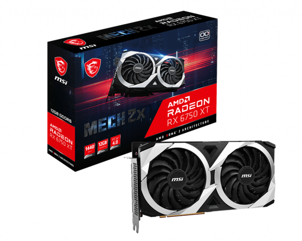 VGA MSI RX 6750 XT MECH 2X 12G OC GDDR6