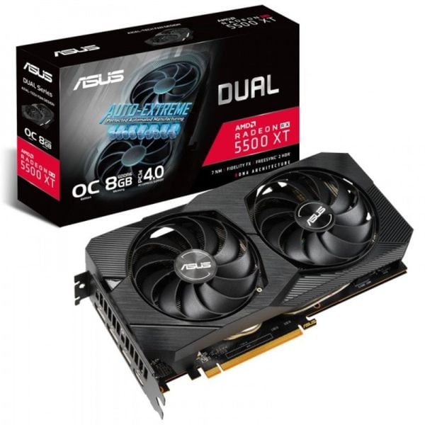 VGA ASUS DUAL RX 5500 XT EVO OC 8GB CHÍNH HÃNG NEW 36TH