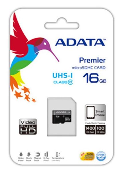 THẺ NHỚ ADATA 16GB MICRO SD CARD UHS-I CLASS10