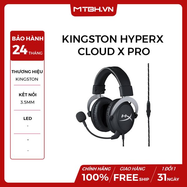 TAI NGHE HP HyperX Cloud X Pro Gaming (HX-HSCX-SR/AS) NEW