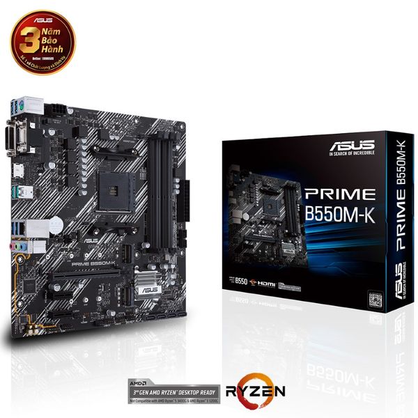 MAIN ASUS B550M-K PRIME (AMD B550, Socket AM4,m- ATX, 4 khe RAM DRR4)