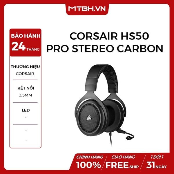 TAI NGHE CORSAIR HS50 PRO STEREO