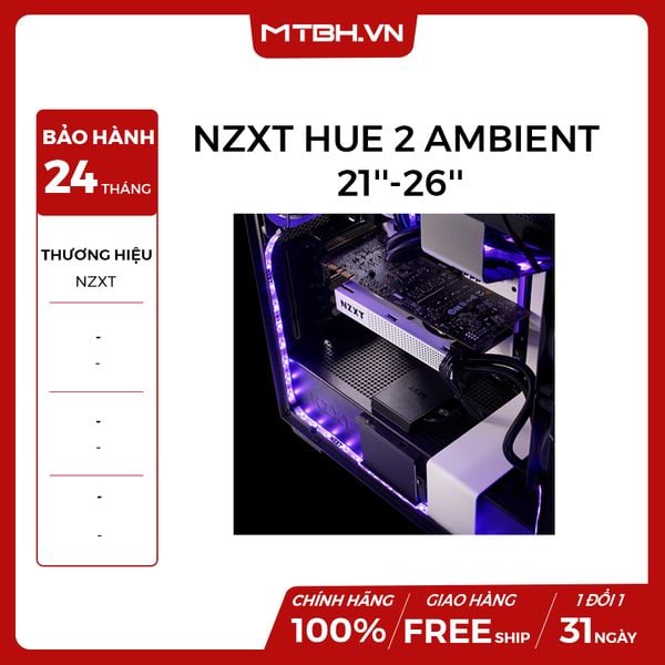 ĐÈN LED NZXT HUE 2 RGB Lighting Kit – 4 LED Strips + HUE 2 Controller NEW