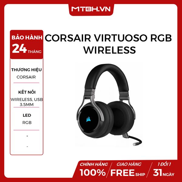 TAI NGHE Corsair Virtuoso RGB Wireless - Carbon