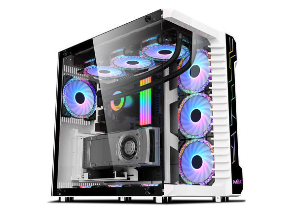 CASE MIK LV07 RGB KÍNH CƯỜNG LỰC WHITE