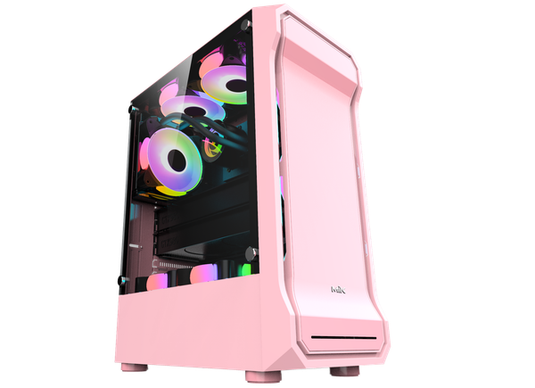 CASE MIK AH01 METAL PINK GAMING KÍNH CƯỜNG LỰC