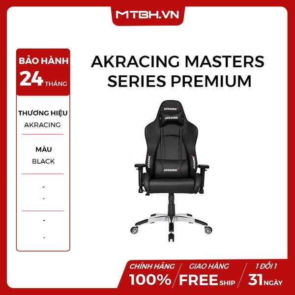 GHẾ AKRACING K700A MASTERS SERIES PREMIUM GAMING BLACK