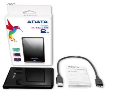 HDD BOX ADATA HV620S 1TB USB 3.1 BLACK
