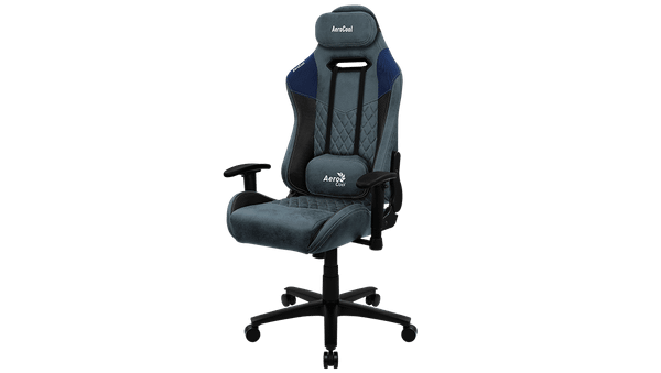 GHẾ AEROCOOL GAMING CHAIR DUKE - STEEL BLUE RACE CUSHION V3