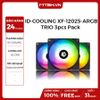 FAN CASE ID-COOLING XF-12025-ARGB-TRIO 3pcs Pack ( Addressable RGB, RGB SYNC With motherboard, internal cable controller included )