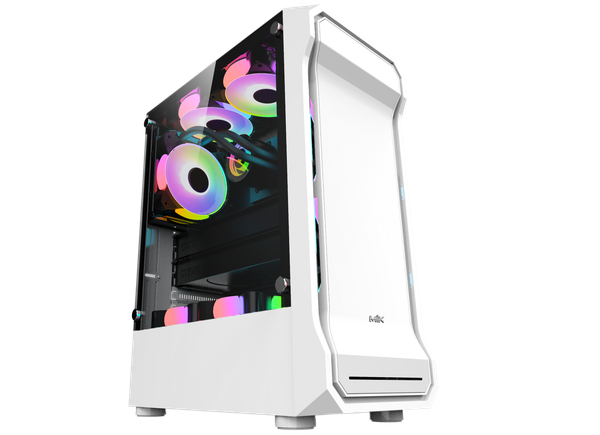 CASE MIK AH01 METAL WHITE GAMING KÍNH CƯỜNG LỰC