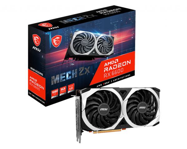VGA MSI RX 6600 MECH 2X 8GB