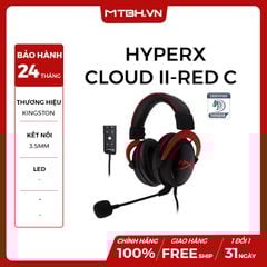 TAI NGHE HP HyperX Cloud II-RED C (KHX-HSCP-RD) NEW