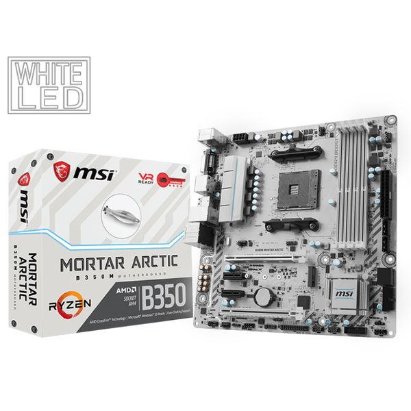 MAIN MSI B350M MOTAR ARCTIC NEW