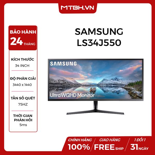 LCD SAMSUNG 34 INCH LS34J550 Ultra WQHD