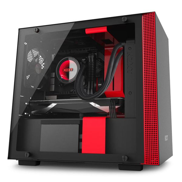 CASE NZXT H200i SMART ATX BLACK/RED NEW