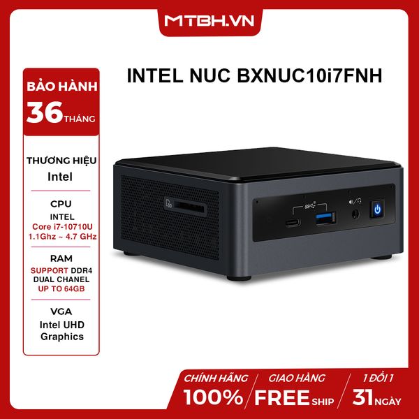 INTEL NUC BXNUC10i7FNH (i7-10710U)