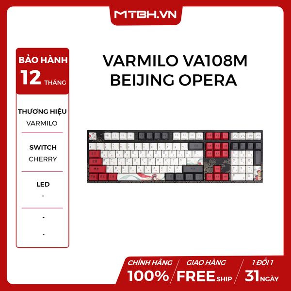 BÀN PHÍM CƠ VARMILO VA108M BEIJING OPERA RED SWITCH