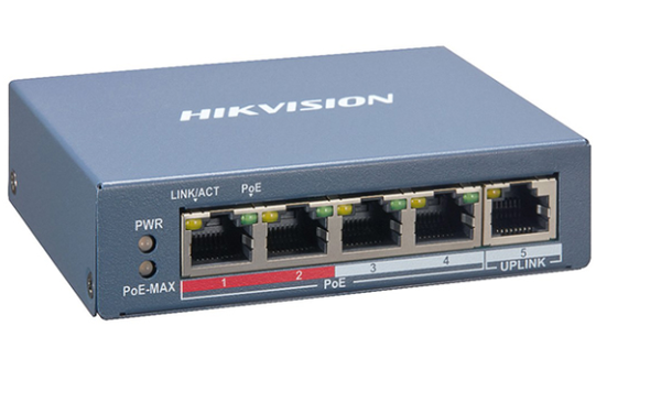 Switch PoE 4 cổng HIKVISION DS-3E1105P-EI