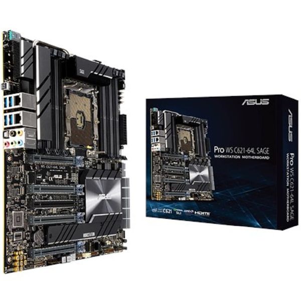 Main ASUS Pro WS C621-64L SAGE (Intel C621, Socket 3647, CEB, 12 khe RAM DDR4)
