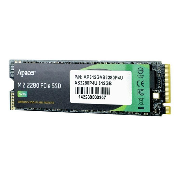 SSD Apacer 512GB AS2280P4U M.2 PCIe, Gen 3x4 (Đọc: 3500Mb/s )