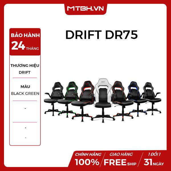 GHẾ GAMING DRIFT DR75 - BLACK/GREEN